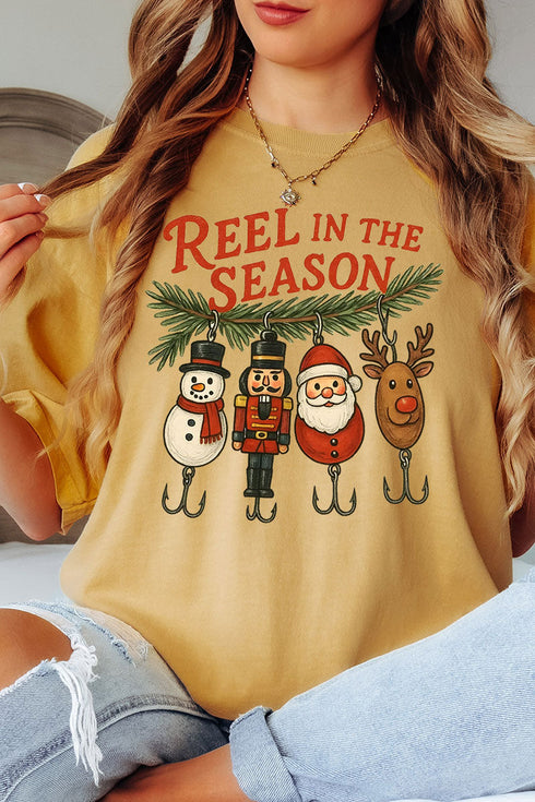 Reel In The Season Comfort Colors Adult Ring-Spun Cotton Tee