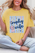 Blue Striped Trophy Wife Comfort Colors Adult Ring-Spun Cotton Tee