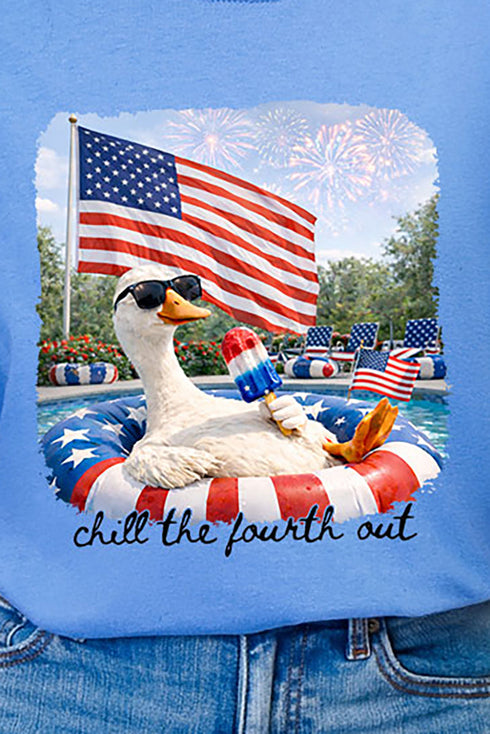 Chill The Fourth Out Comfort Colors Adult Ring-Spun Cotton Tee
