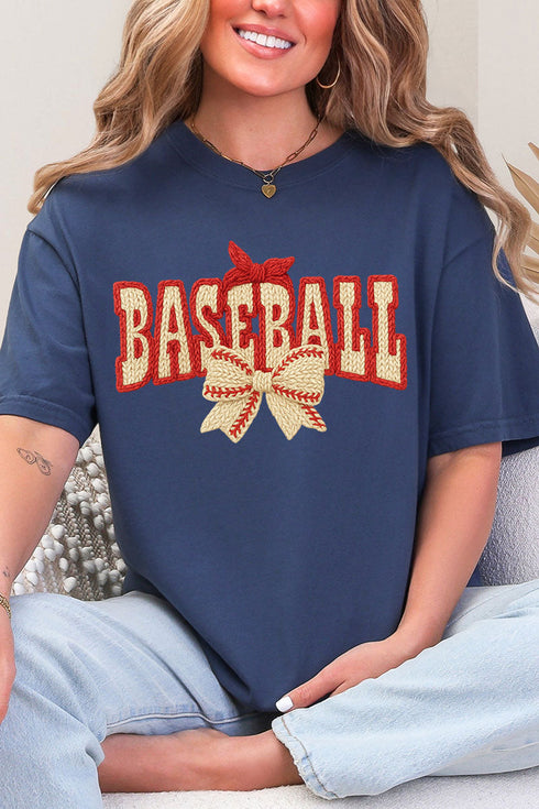 Faux Yarn Baseball Coquette Comfort Colors Adult Ring-Spun Cotton Tee