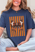 Orange Varsity Bow Comfort Colors Adult Ring-Spun Cotton Tee