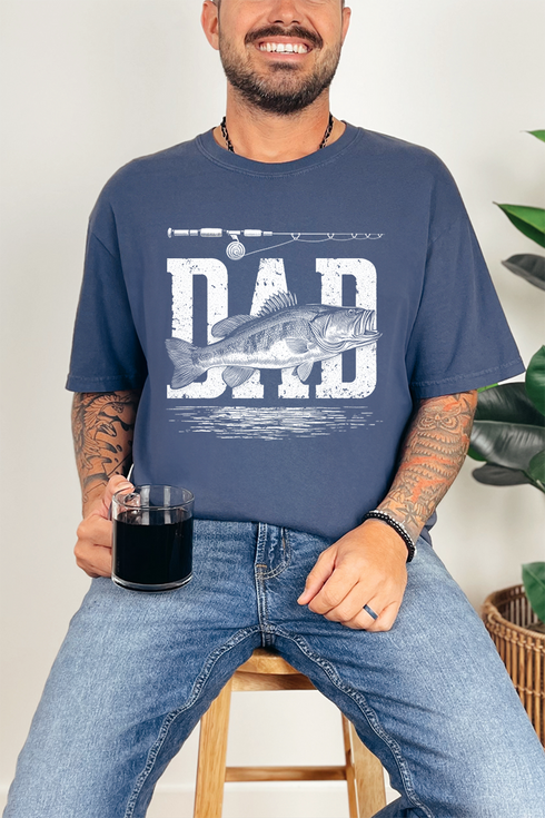 Reel Great Dad Comfort Colors Adult Ring-Spun Cotton Tee