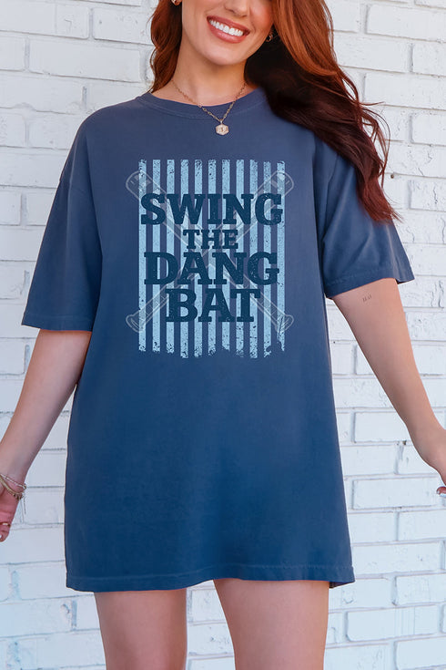 Swing The Dang Bat Comfort Colors Adult Ring-Spun Cotton Tee