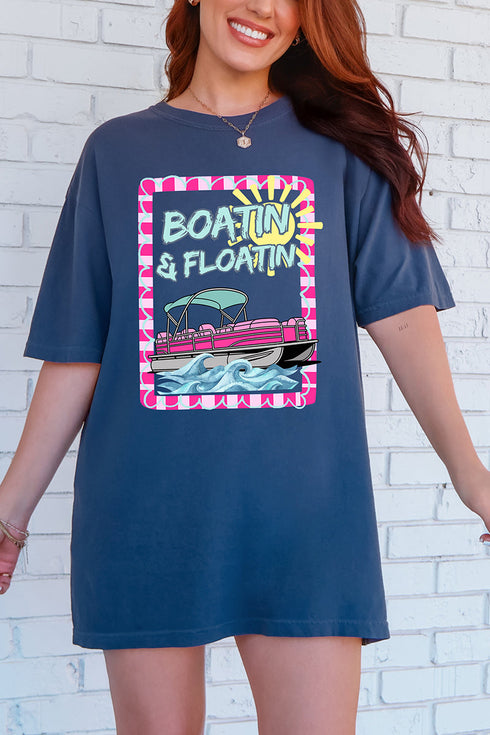 Sunny Boatin & Floatin Comfort Colors Adult Ring-Spun Cotton Tee