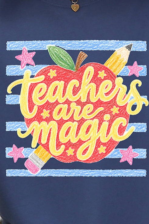 Teachers Are Magic Sketch Comfort Colors Adult Ring-Spun Cotton Tee
