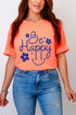 Flower Be Happy Comfort Colors Adult Ring-Spun Cotton Tee