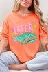 Pink Later Gator Comfort Colors Adult Ring-Spun Cotton Tee