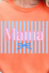 Mama Striped Comfort Colors Adult Ring-Spun Cotton Tee