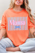 Mama Striped Comfort Colors Adult Ring-Spun Cotton Tee