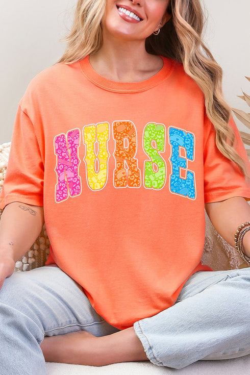 Personalized Neon Care Crew Comfort Colors Adult Ring-Spun Cotton Tee *Choose Title