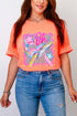 Striped Oh Whale Comfort Colors Adult Ring-Spun Cotton Tee