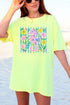 Seahorse Coastal Garden Comfort Colors Adult Ring-Spun Cotton Tee
