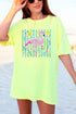 Flamingo Coastal Garden Comfort Colors Adult Ring-Spun Cotton Tee
