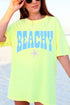 Coastal Beachy Leopard Comfort Colors Adult Ring-Spun Cotton Tee