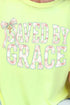 Coquette Cross Saved By Grace Comfort Colors Adult Ring-Spun Cotton Tee