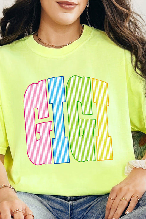 Color Me Loved Gigi Comfort Colors Adult Ring-Spun Cotton Tee