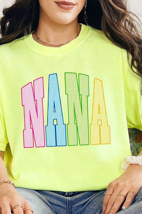 Color Me Loved Nana Comfort Colors Adult Ring-Spun Cotton Tee