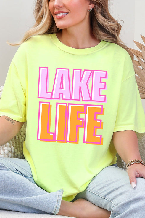 Golden Hour Lake Life Comfort Colors Adult Ring-Spun Cotton Tee