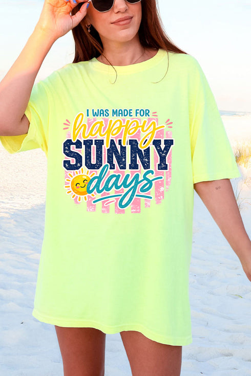 Made For Sunny Days Comfort Colors Adult Ring-Spun Cotton Tee