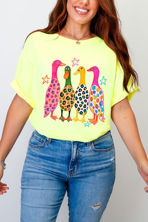 Neon Quack Pack Comfort Colors Adult Ring-Spun Cotton Tee