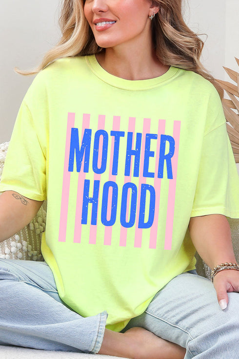 Striped Motherhood Comfort Colors Adult Ring-Spun Cotton Tee