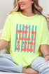 Striped Yeehaw & Amen Comfort Colors Adult Ring-Spun Cotton Tee
