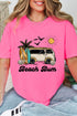 Retro Beach Bum Comfort Colors Adult Ring-Spun Cotton Tee