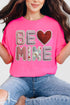 Be Mine Faux Yarn Comfort Colors Adult Ring-Spun Cotton Tee