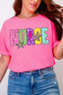 Distressed Retro Nurse Comfort Colors Adult Ring-Spun Cotton Tee