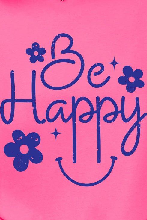 Flower Be Happy Comfort Colors Adult Ring-Spun Cotton Tee