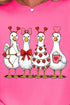 Geese In Love Formation Comfort Colors Adult Ring-Spun Cotton Tee