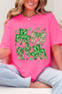 Lucky Luxe Bows Comfort Colors Adult Ring-Spun Cotton Tee