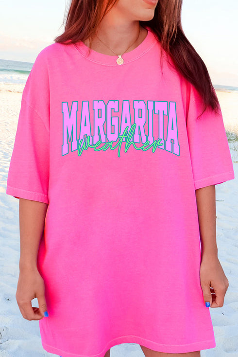 Margarita Weather Color Block Comfort Colors Adult Ring-Spun Cotton Tee