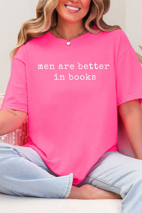 Men Are Better In Books Comfort Colors Adult Ring-Spun Cotton Tee