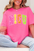 Personalized Neon Care Crew Comfort Colors Adult Ring-Spun Cotton Tee *Choose Title