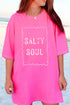 Pink Salty Soul Comfort Colors Adult Ring-Spun Cotton Tee