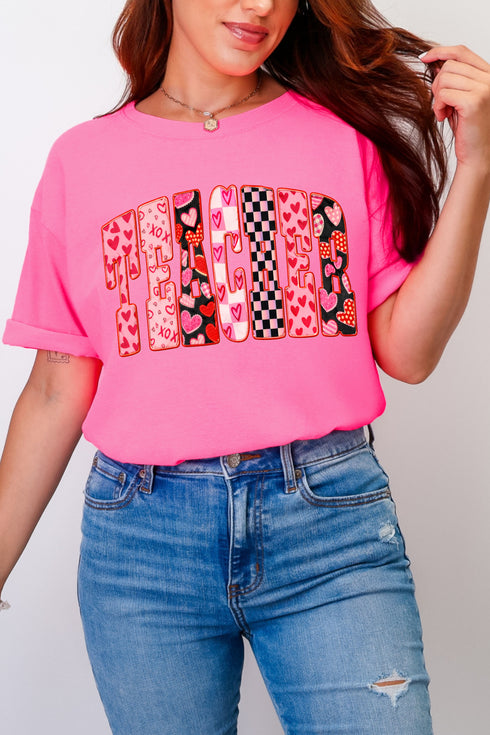 Teacher Full Of Love Comfort Colors Adult Ring-Spun Cotton Tee