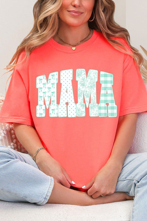 Bow And Green Mama Comfort Colors Adult Ring-Spun Cotton Tee