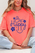 Flower Be Happy Comfort Colors Adult Ring-Spun Cotton Tee