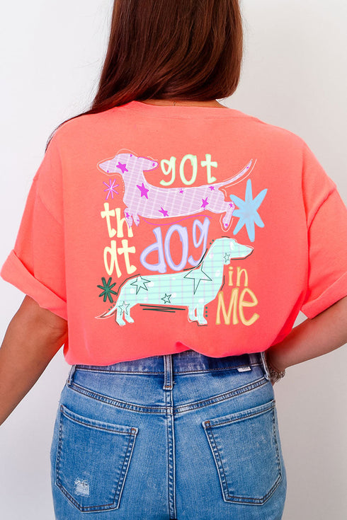 Got That Dog In Me Front & Back Comfort Colors Adult Ring-Spun Cotton Tee