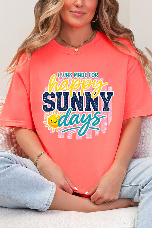 Made For Sunny Days Comfort Colors Adult Ring-Spun Cotton Tee