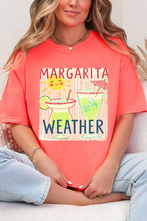 Sip The Sunshine Margarita Weather Comfort Colors Adult Ring-Spun Cotton Tee