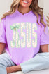 Coquette Cross Jesus Comfort Colors Adult Ring-Spun Cotton Tee