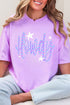 Electric Cowgirl Howdy Comfort Colors Adult Ring-Spun Cotton Tee