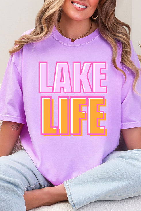 Golden Hour Lake Life Comfort Colors Adult Ring-Spun Cotton Tee