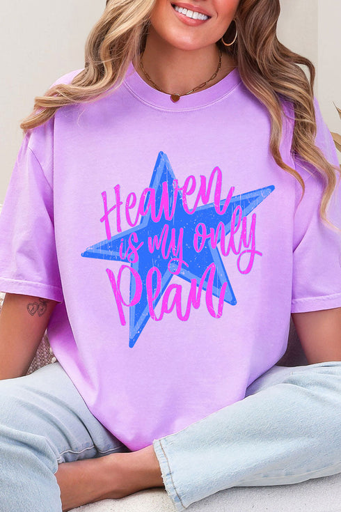 Heaven Is My Only Plan Comfort Colors Adult Ring-Spun Cotton Tee