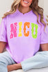 Personalized Neon Care Crew Comfort Colors Adult Ring-Spun Cotton Tee *Choose Title