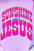 Radiant Sunshine And Jesus Comfort Colors Adult Ring-Spun Cotton Tee