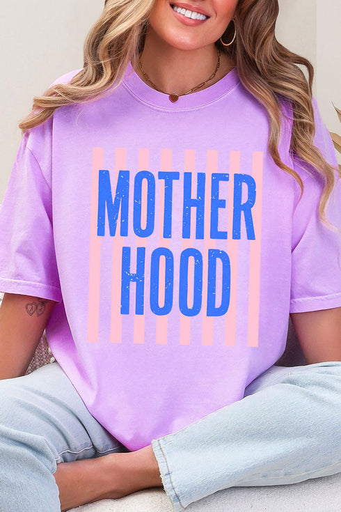 Striped Motherhood Comfort Colors Adult Ring-Spun Cotton Tee