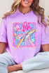 Striped Oh Whale Comfort Colors Adult Ring-Spun Cotton Tee